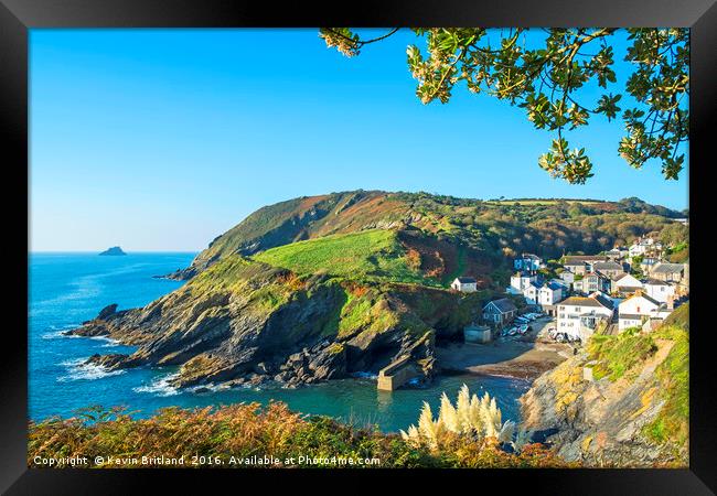 portloe cornwall Framed Print by Kevin Britland