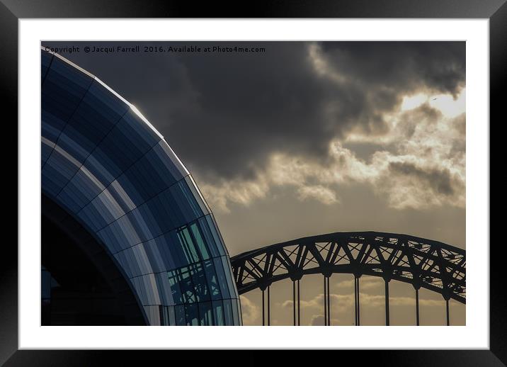 Tyne Bridge Newcastle upon Tyne  Framed Mounted Print by Jacqui Farrell