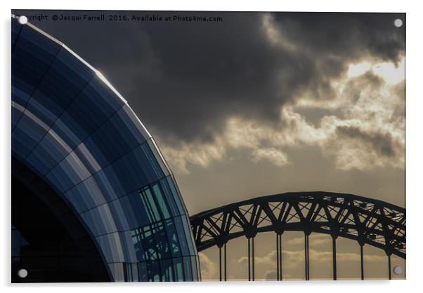 Tyne Bridge Newcastle upon Tyne  Acrylic by Jacqui Farrell