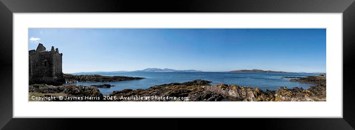 Portencross Panorama  Framed Mounted Print by Jaymes Harris
