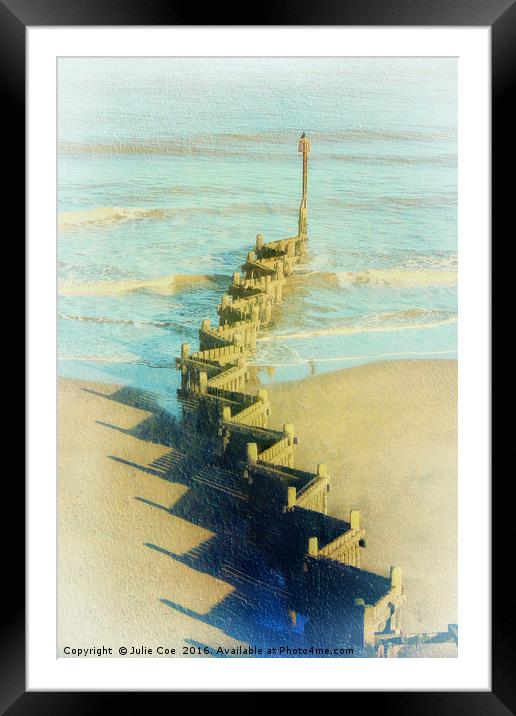 Overstrand Beach Framed Mounted Print by Julie Coe