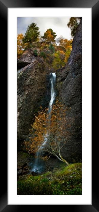 Culnaskiach Falls Framed Mounted Print by Macrae Images