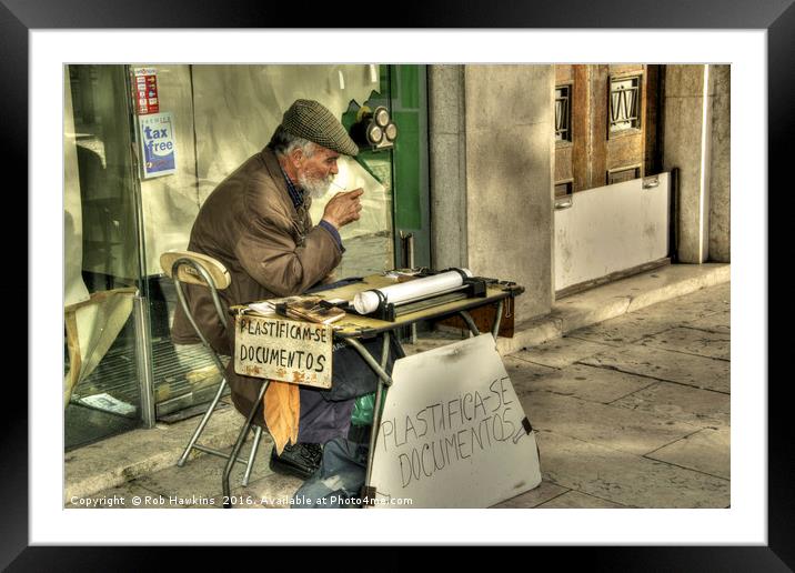 Documentos  Framed Mounted Print by Rob Hawkins