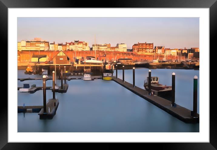 Ramsgate Harbour Kent Framed Mounted Print by Clive Eariss