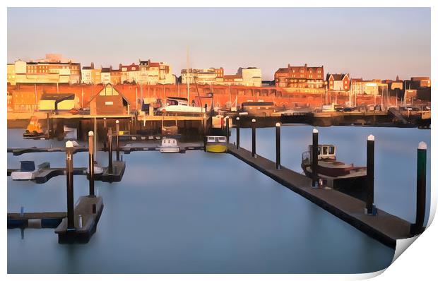 Ramsgate Harbour Kent Print by Clive Eariss