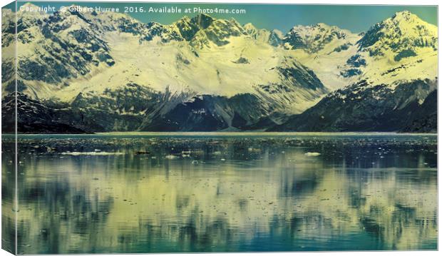 Frozen Splendour: Alaska's Turquoise Wonderland Canvas Print by Gilbert Hurree
