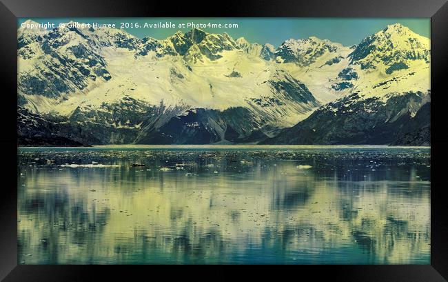 Frozen Splendour: Alaska's Turquoise Wonderland Framed Print by Gilbert Hurree