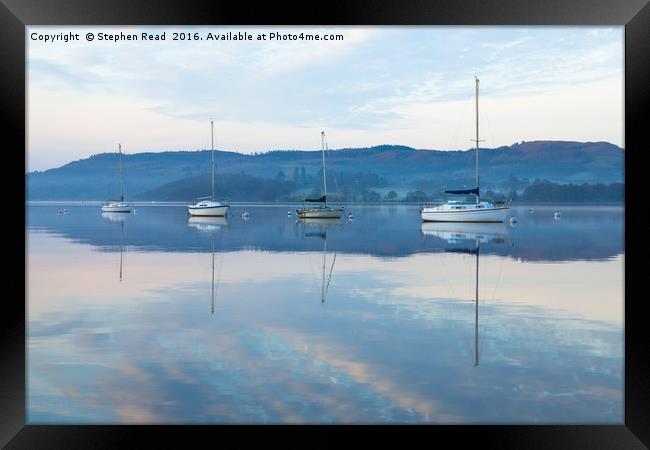 Windermere Lake District Framed Print by Stephen Read