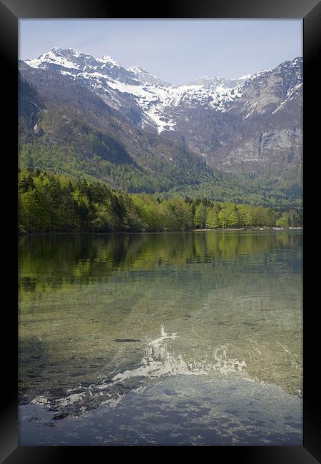 Reflections of the Julian Alps Framed Print by Ian Middleton