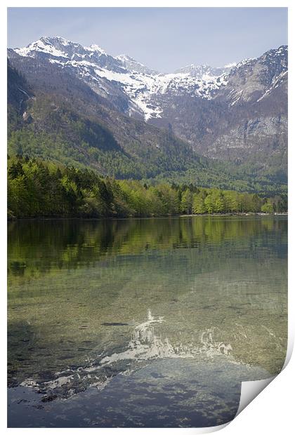 Reflections of the Julian Alps Print by Ian Middleton