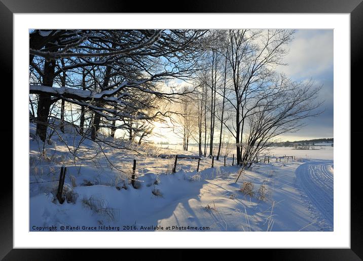 Chilly Beautiful Day Framed Mounted Print by Randi Grace Nilsberg