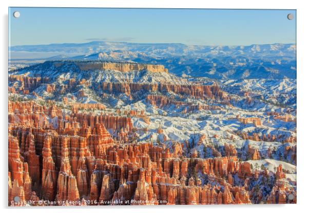 Superb view of Inspiration Point of Bryce Canyon N Acrylic by Chon Kit Leong