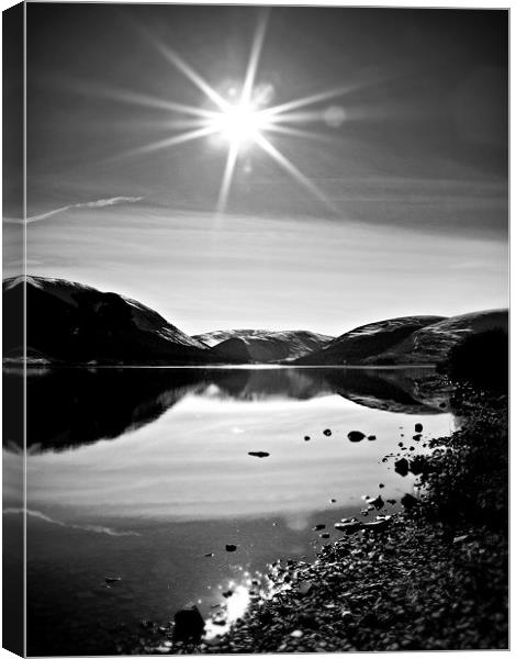 St Mary's Loch In Scotland. Canvas Print by Aj’s Images
