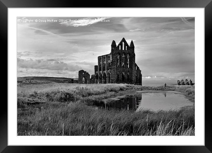 Whitby Abbey  Framed Mounted Print by Doug McRae