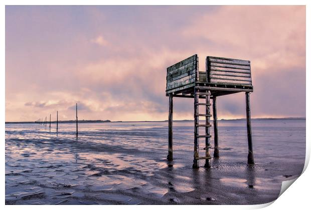 Pilgrims Way - Holy Island Print by Northeast Images