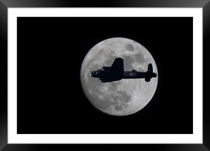 Lancaster moon Framed Mounted Print by Rob Lester