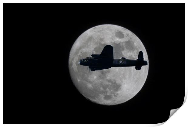 Lancaster moon Print by Rob Lester