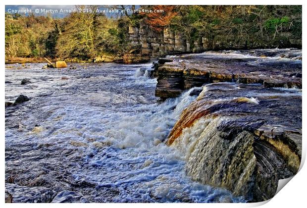 River Swale at Richmond Yorkshire Print by Martyn Arnold