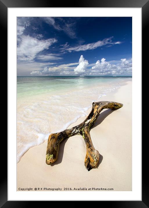  Saona Beach Framed Mounted Print by R K Photography