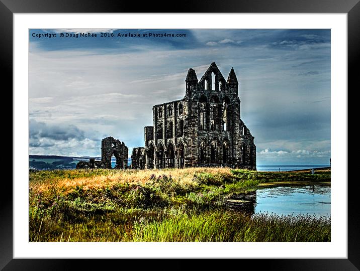 Whitby Abbey Framed Mounted Print by Doug McRae