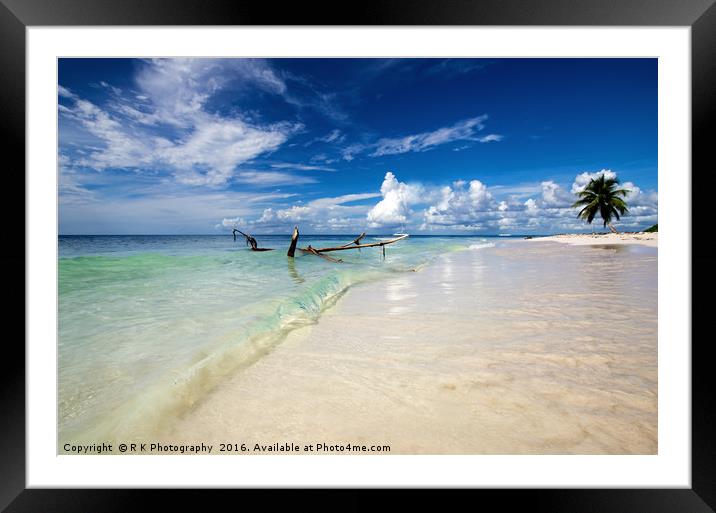  Saona Beach Framed Mounted Print by R K Photography