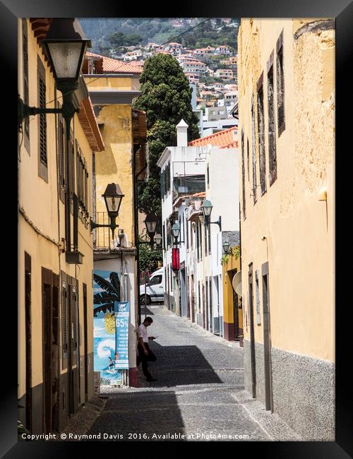Funchal Old City, Madeira Framed Print by Raymond Davis