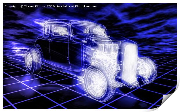 Hot rod concept Print by Thanet Photos