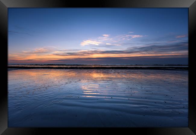 Sunrise And The Sea Framed Print by Nick Rowland