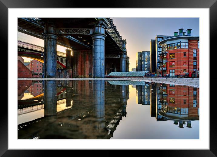 Castlefield Reflections Framed Mounted Print by Jason Connolly
