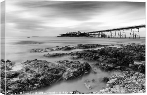 Birnbeck Pier Canvas Print by Chris Sweet