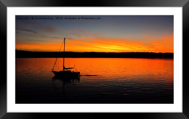 Campbell River Sunrise Framed Mounted Print by rawshutterbug 