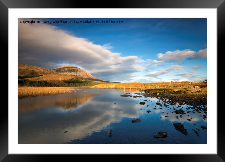 Reflection on Loch Cill Chriosd Framed Mounted Print by Tracey Whitefoot