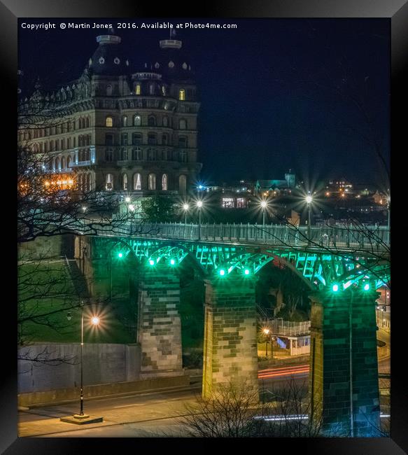 The Spa Bridge and the Grand Hotel, Scarborough. Framed Print by K7 Photography
