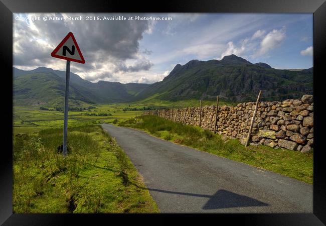 The Road to the Langdales Framed Print by Antony Burch