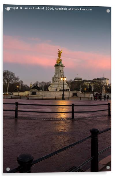 Queen Victoria Memorial  Acrylic by James Rowland