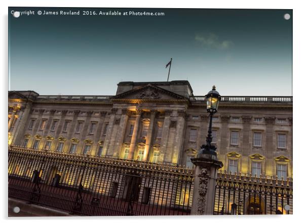 Buckingham Palace, London Acrylic by James Rowland