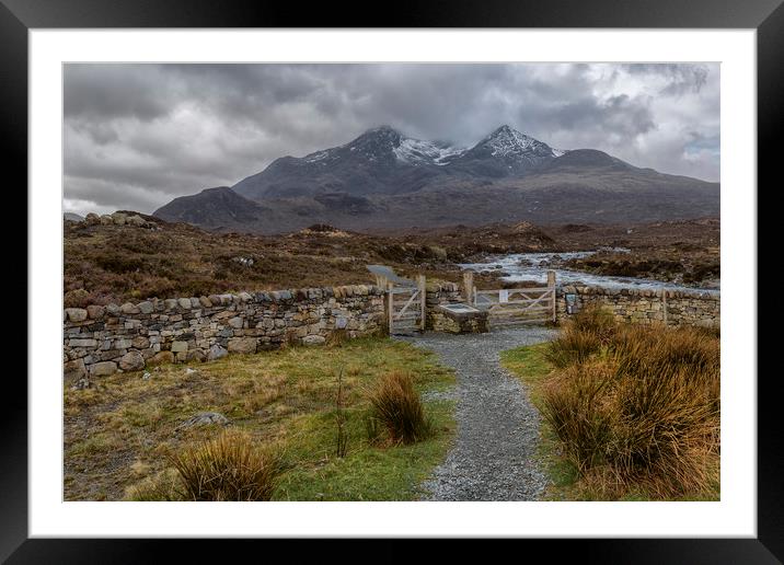 Path to the Cuillins Framed Mounted Print by Rob Lester