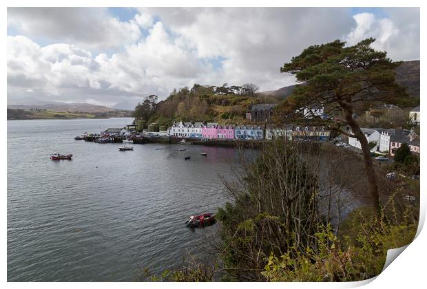 Portree on the Isle of Skye Print by Rob Lester