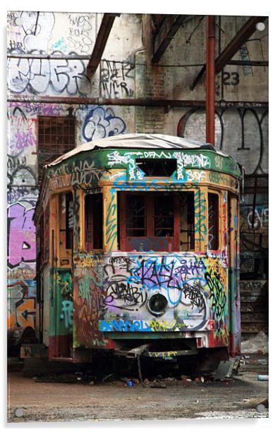 Abandoned Transport colour Acrylic by Heath Birrer