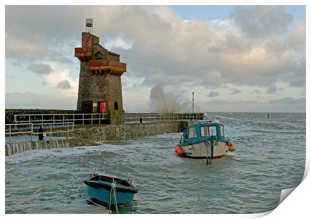 High Tide at Lynmouth Print by graham young