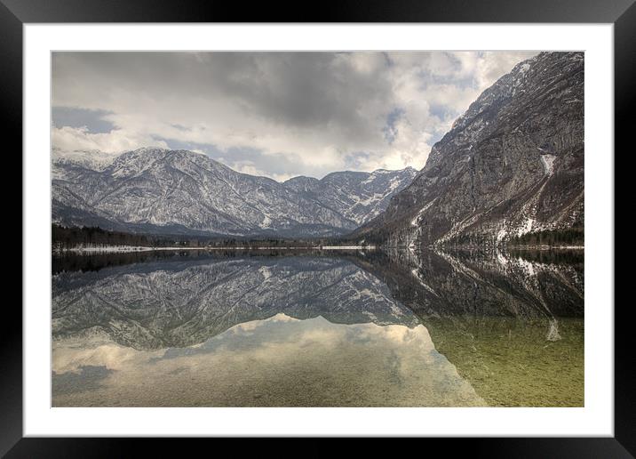 Reflections of the Julian Alps Framed Mounted Print by Ian Middleton