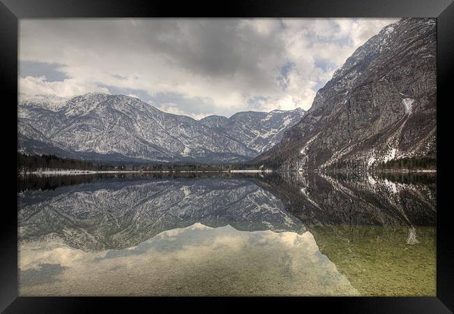 Reflections of the Julian Alps Framed Print by Ian Middleton