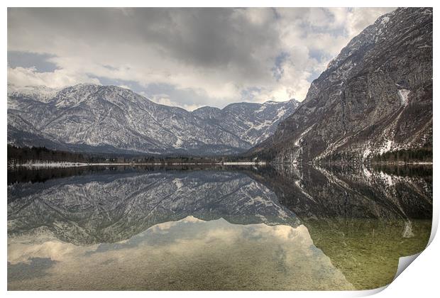 Reflections of the Julian Alps Print by Ian Middleton