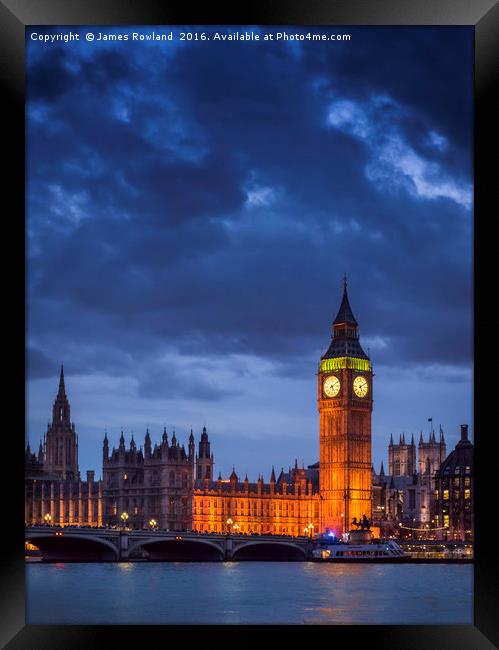 Westminster Framed Print by James Rowland