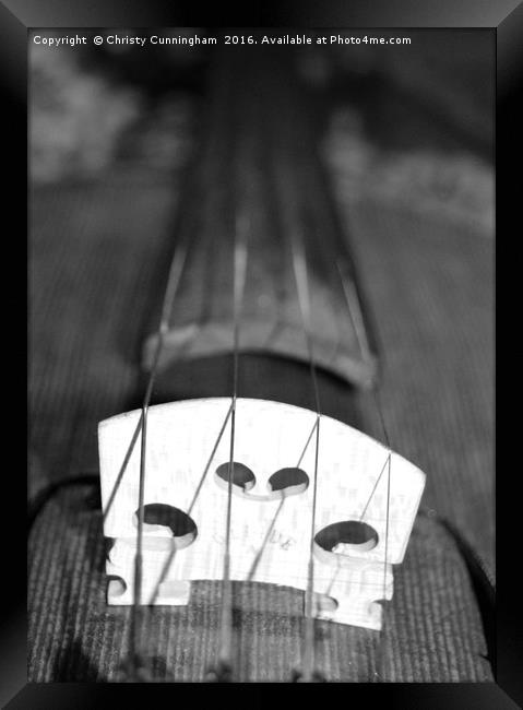 For The Love Of Strings Framed Print by Christy Cunningham