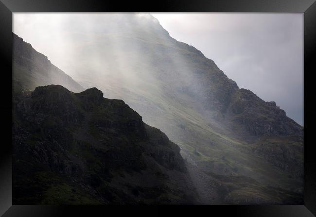 Snowdonia light Framed Print by Andrew Kearton