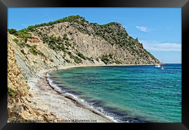 The Beach at Sol Den Serra Framed Print by Tom Gomez