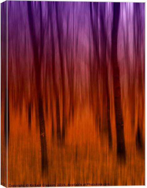 Abstract Trees Canvas Print by Richard Clapson