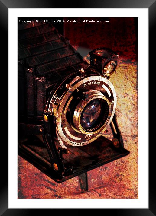 Retired camera Framed Mounted Print by Phil Crean