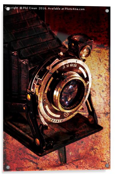 Retired camera Acrylic by Phil Crean